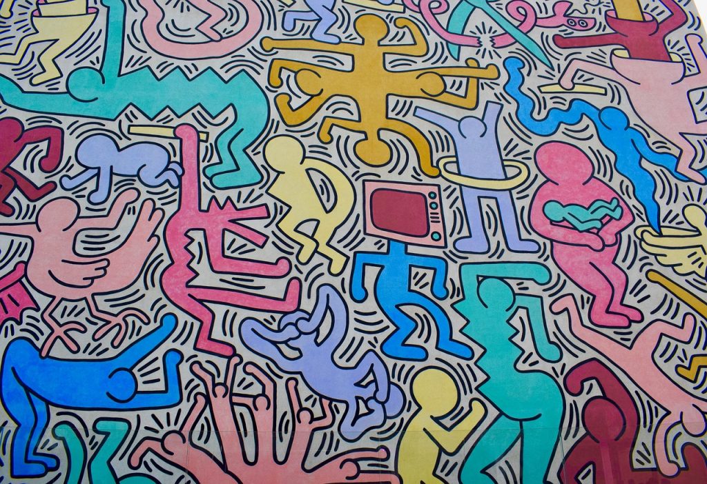 de muur van Keith Haring
